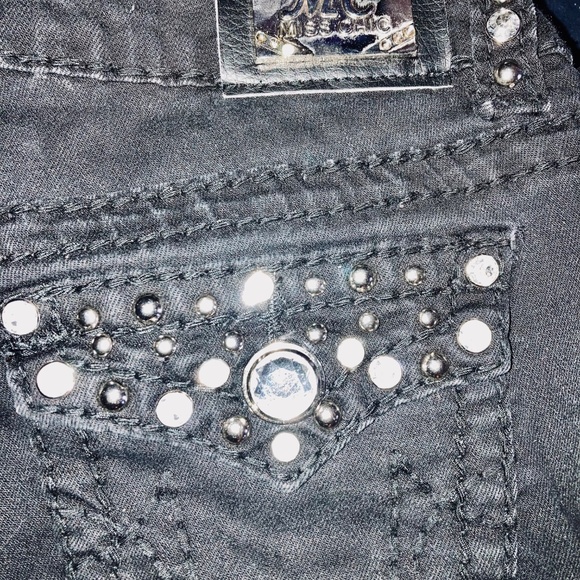 Miss Chic Black Jeans Size 9 - Picture 4 of 11